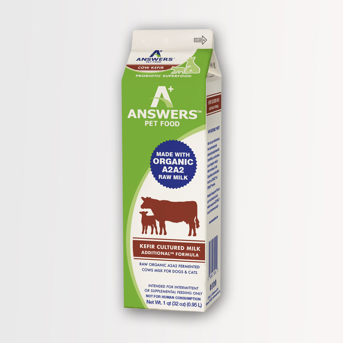 * Additional Organic Raw Cow Milk Kefir *